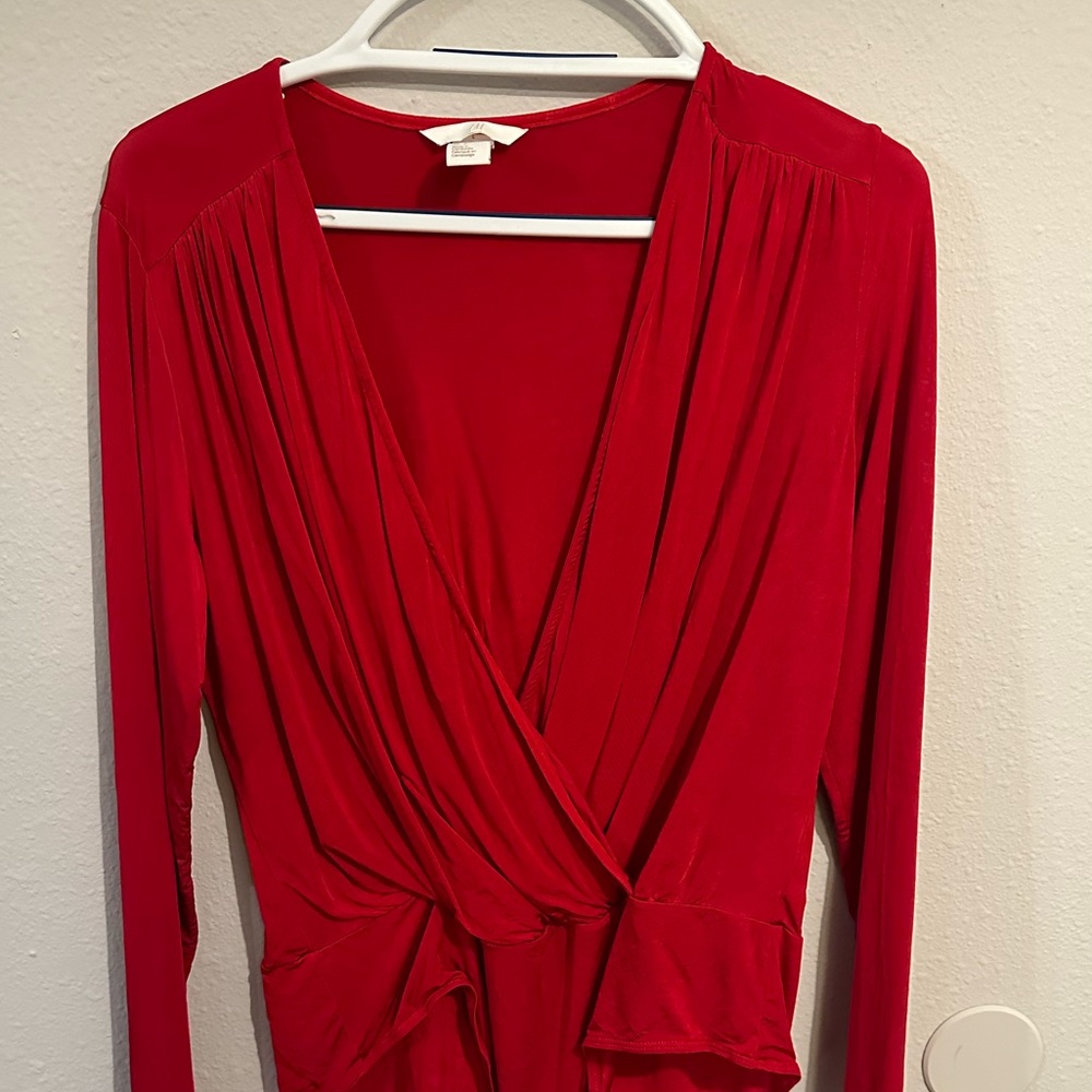 H&M Red Bodysuit